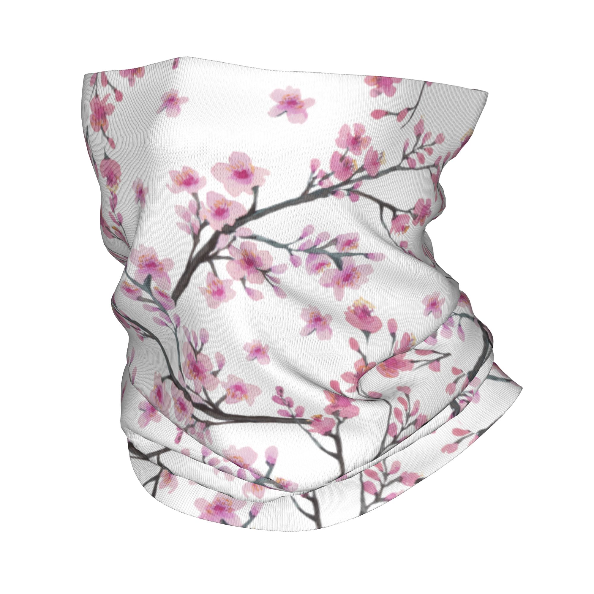 Balaclava Face Mask - Japońskie kwiaty wiśni Sakura z czerwonym