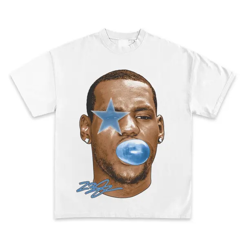 Street Fashion Magazine - Koszulka z grafiką Lebron James Bubble