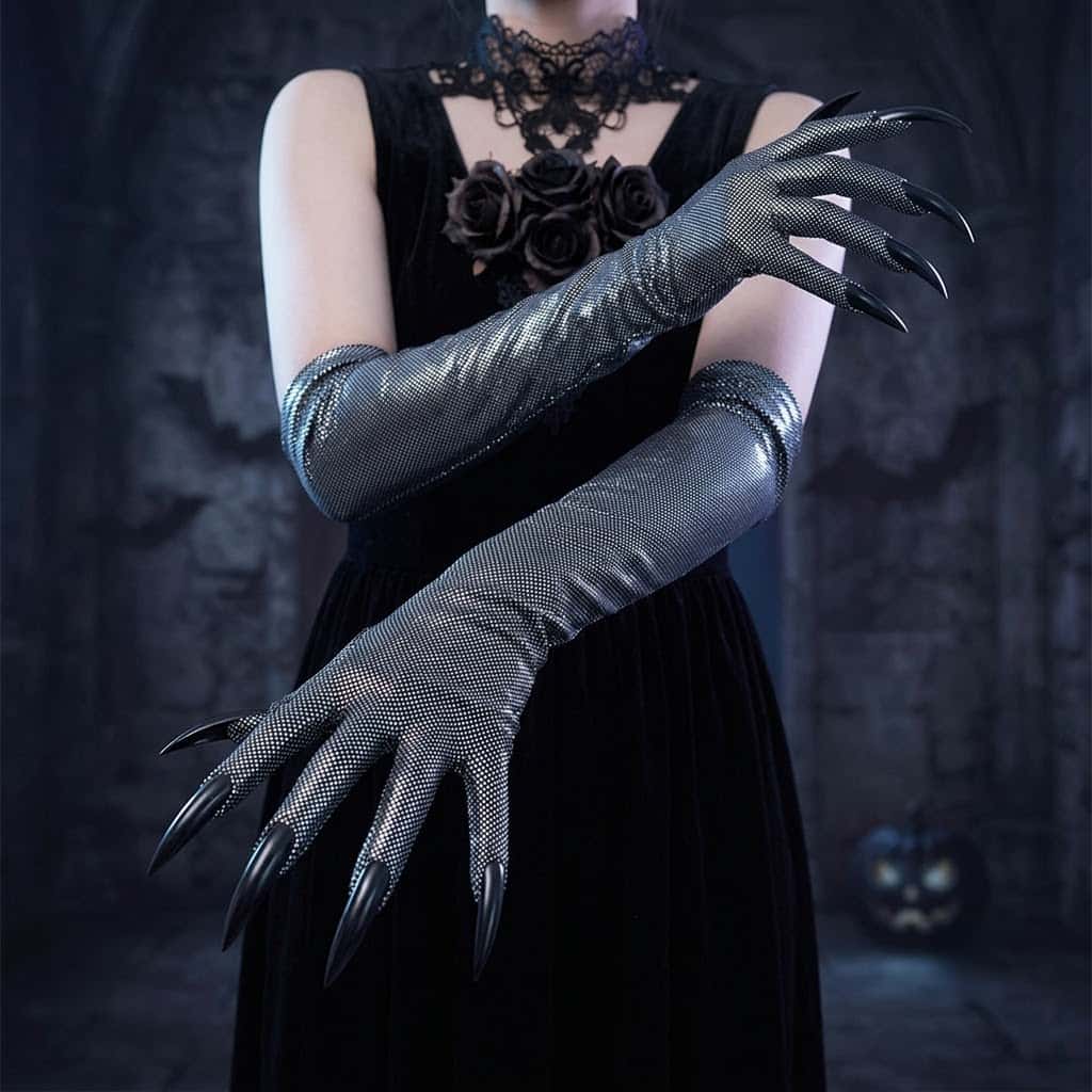 Street Fashion Gloves - Rękawy z pazurami w stylu Y2K
