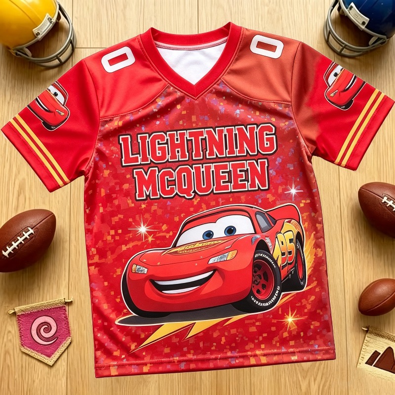 Street Fashion Magazine - Męska koszulka z motywem Lightning McQueen