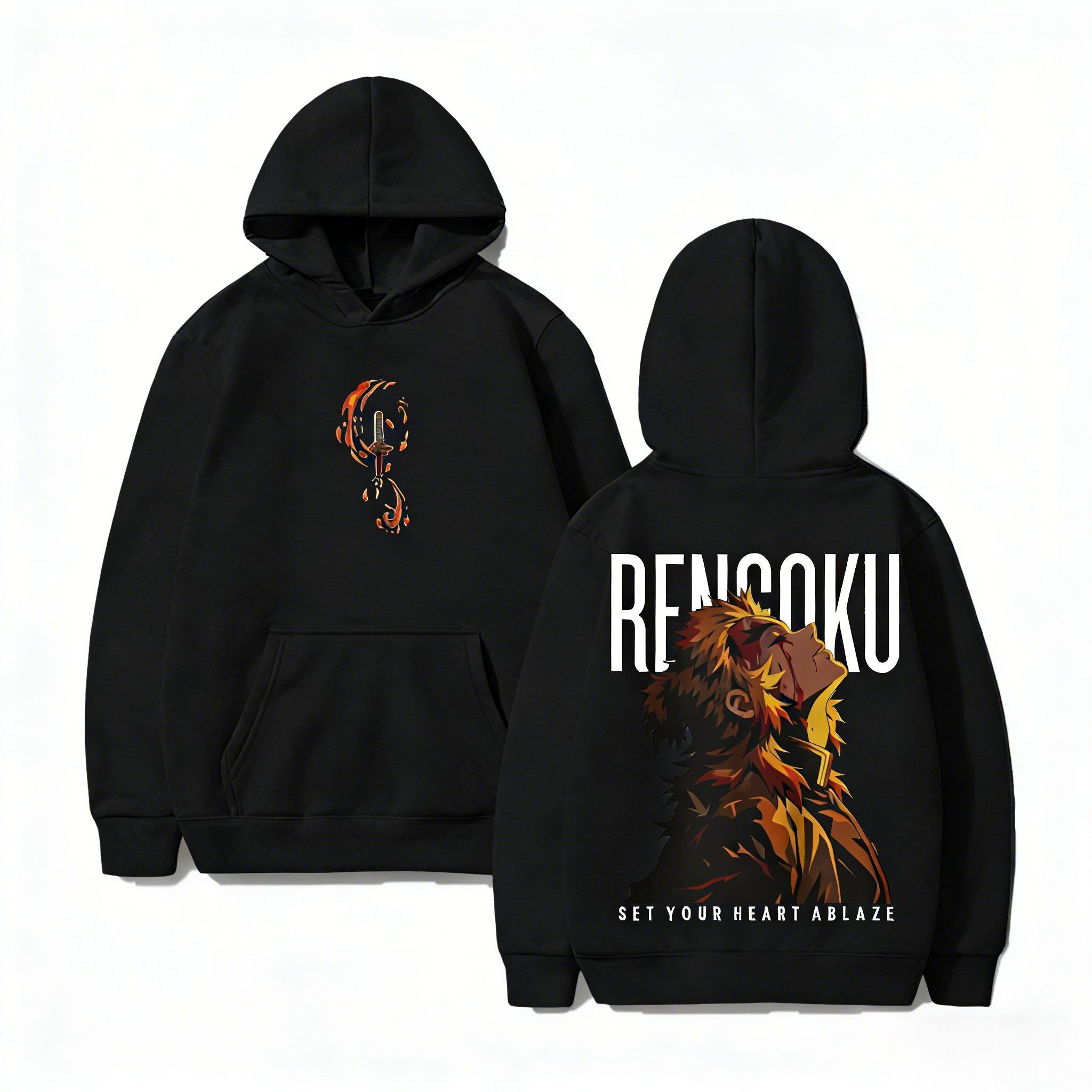 Street Fashion Magazine - Bluza Demon Slayer Rengoku Anime Męska