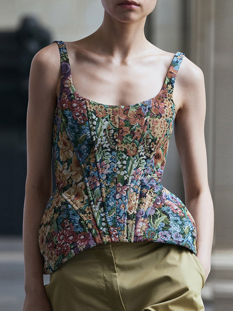 Street Fashion Jersey - Modny damski top na ramiączkach spaghetti,