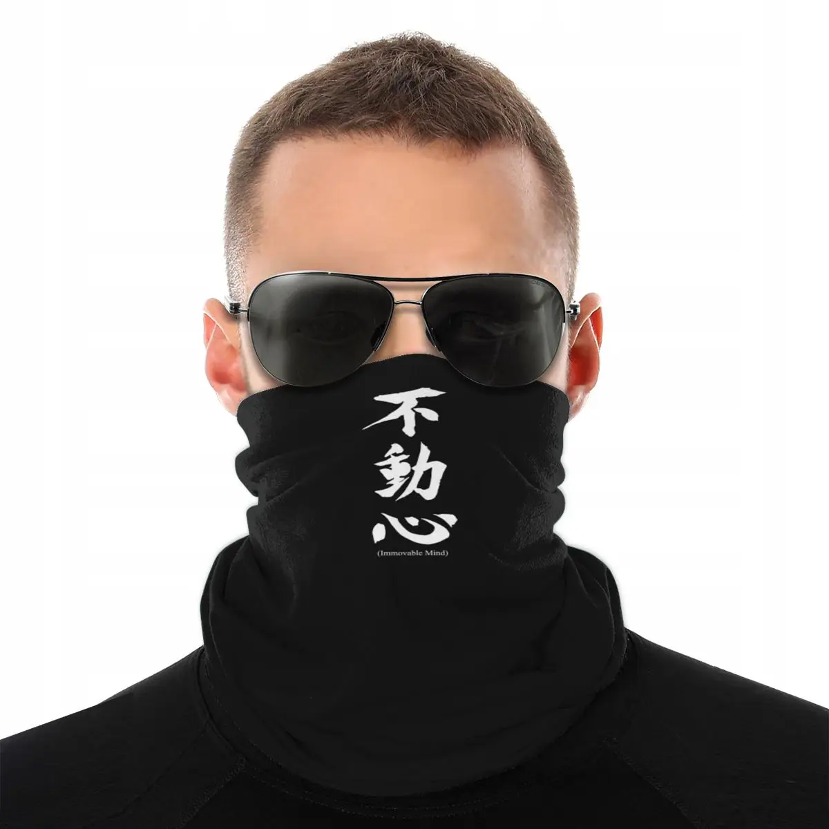 Balaclava Face Mask - Nowe szaliki Fudoshin z japońskimi znakami
