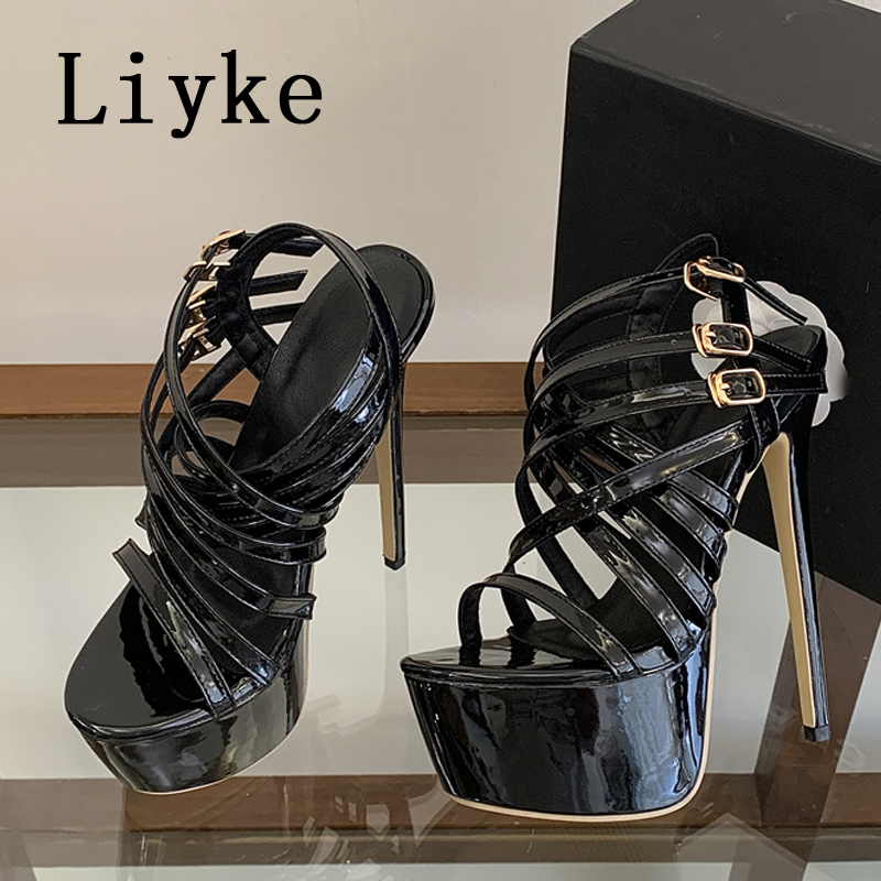 Street Fashion Ladies - Liyke Letnie Sandały na Platformie z