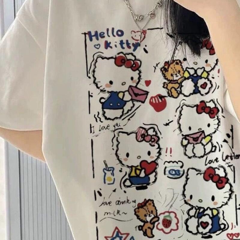 Street Fashion Jersey - Krótki rękaw, letnia koszulka damska z
