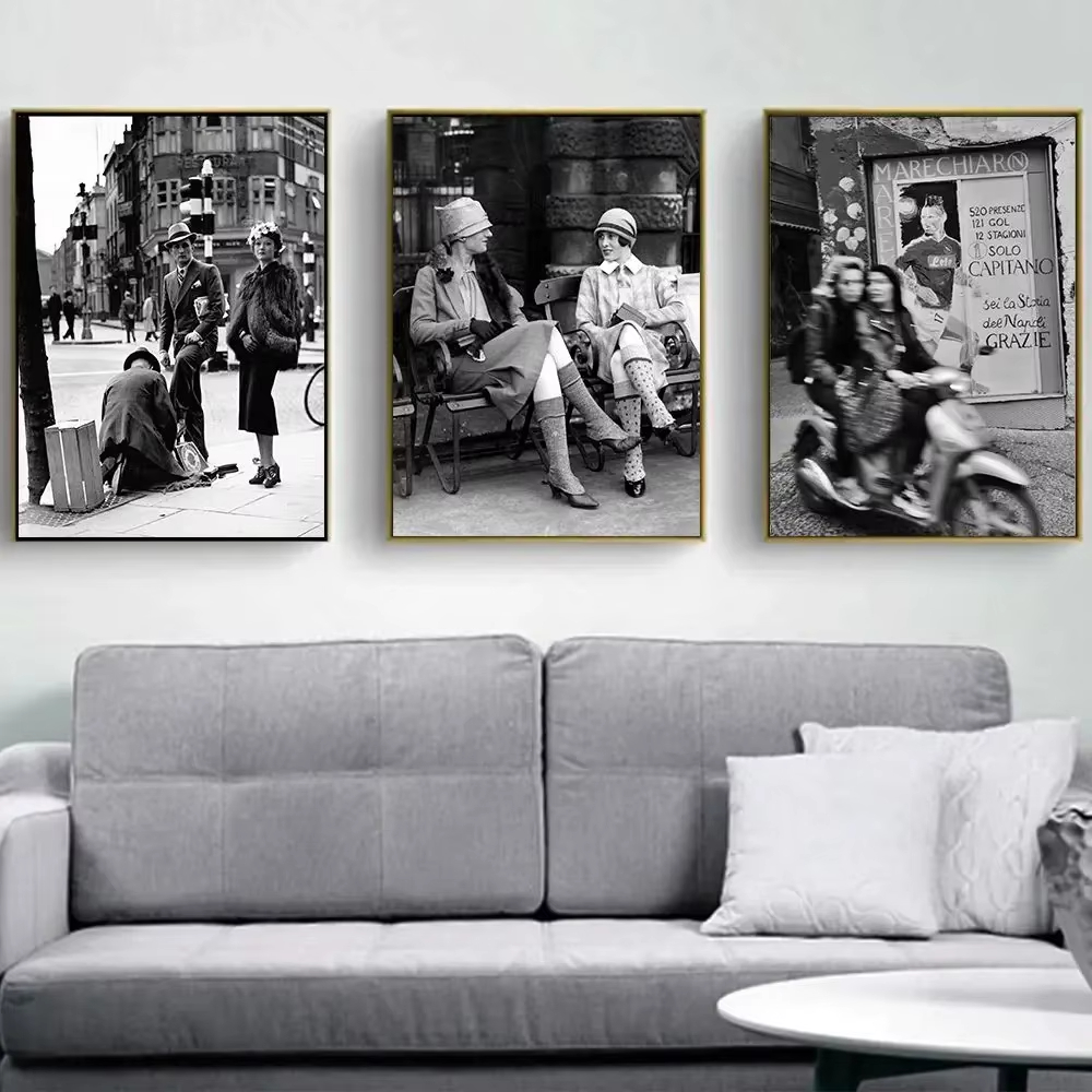 Modny czarno-biały vintage obr – Street Fashion Photography recenzja i cena