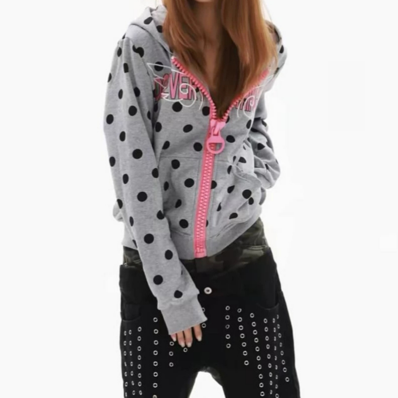 moda uliczna, amerykański retr – Street Fashion Zip Up Hoodie recenzja i cena