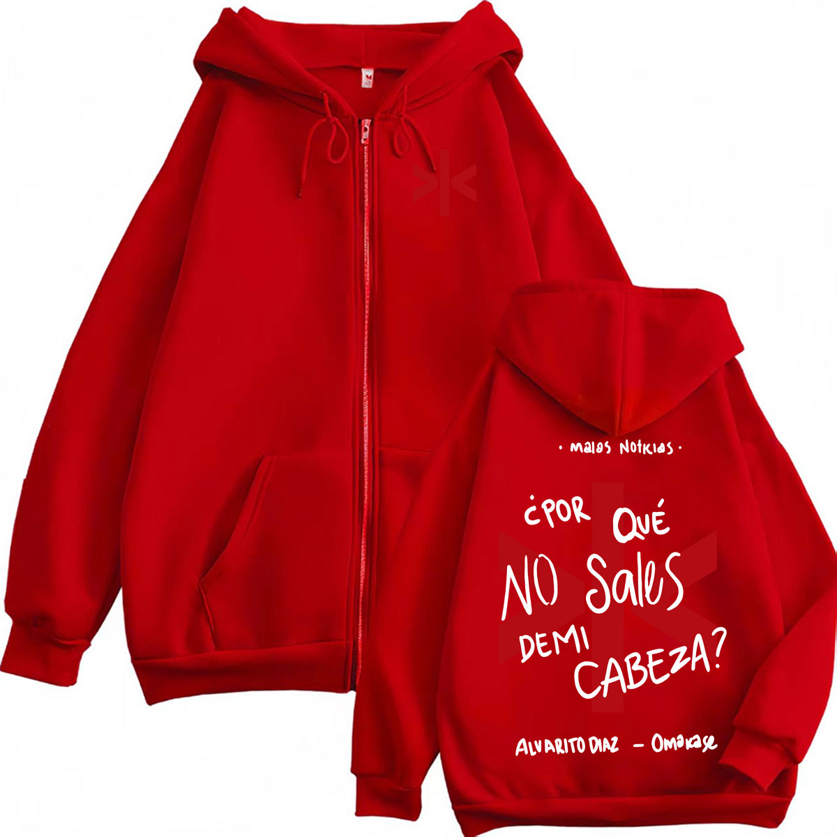 Bluzy z kapturem Alvaro Diaz O – Street Fashion Zip Up Hoodie recenzja i cena
