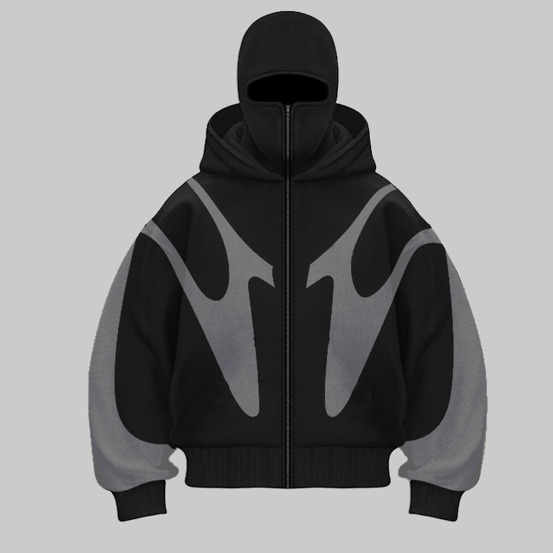 Retro Printed Devil Pattern Do – Street Fashion Zip Up Hoodie recenzja i cena