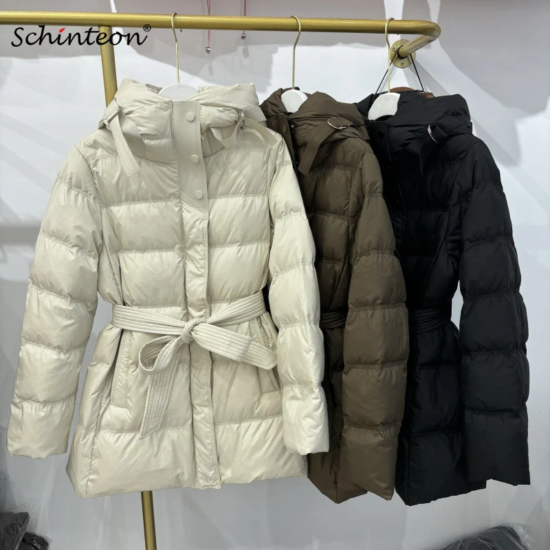 Schinteon Damska biała kurtka  – Street Fashion Shanghai recenzja i cena